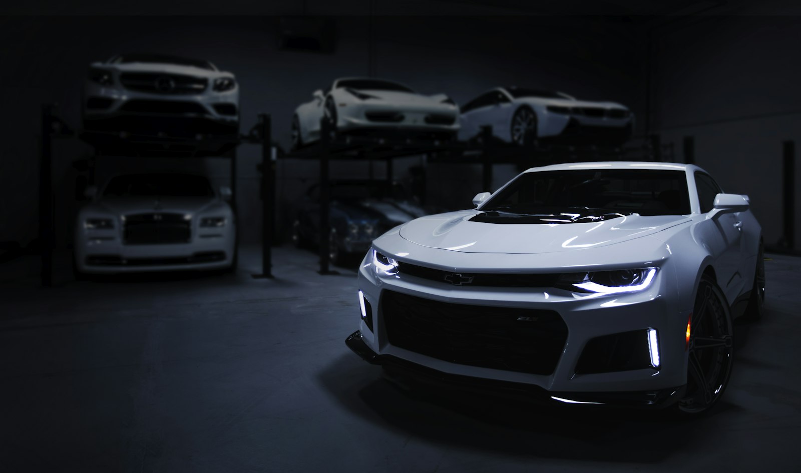 Glossy ceramic-coated black vehicle